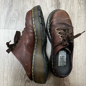 Vintage Doc Marten clog slip on platform shoes